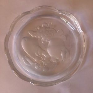 Val St Lambert Belgian crystal coasters
